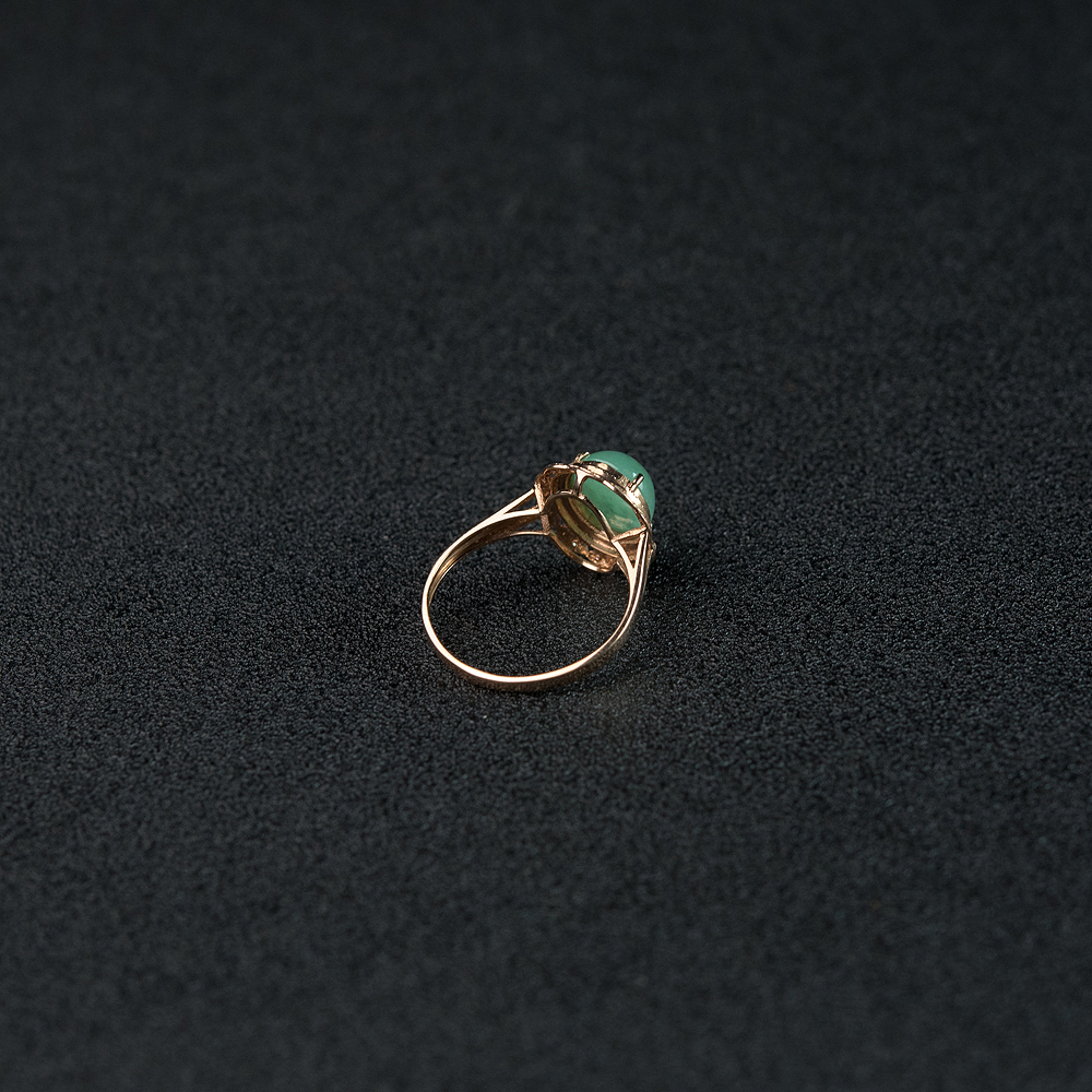 天然翡翠戒指-红掌柜