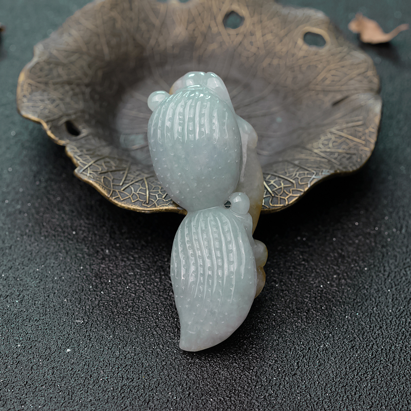 翡翠生意兴隆吊坠-红掌柜