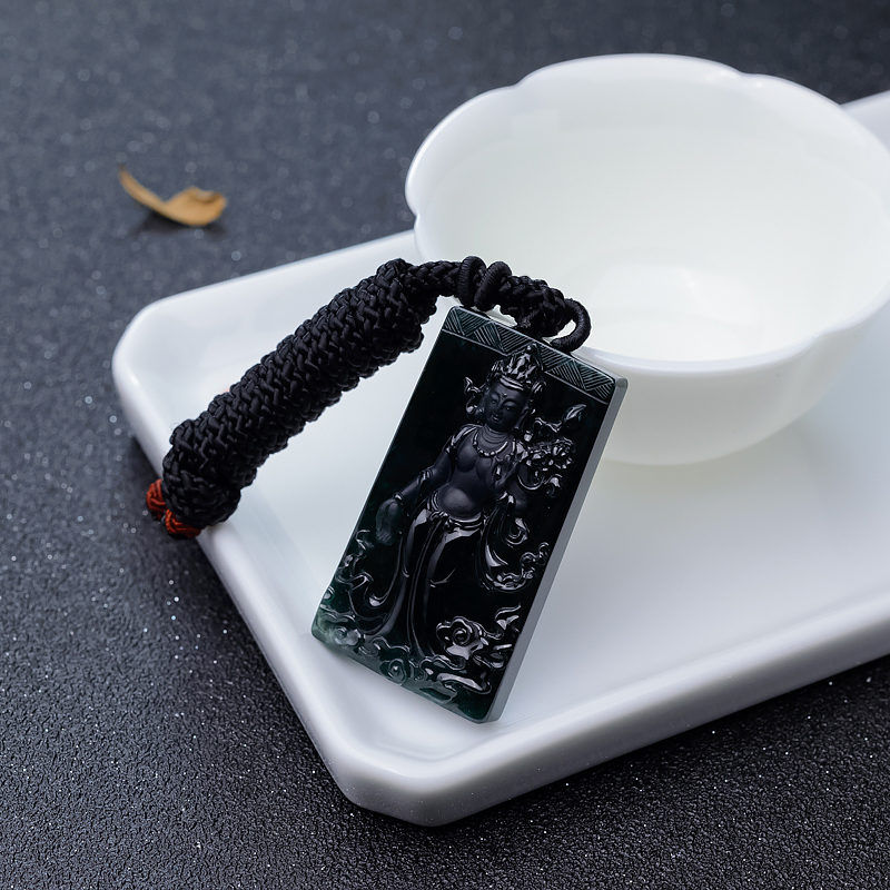 墨翠度母吊坠-红掌柜