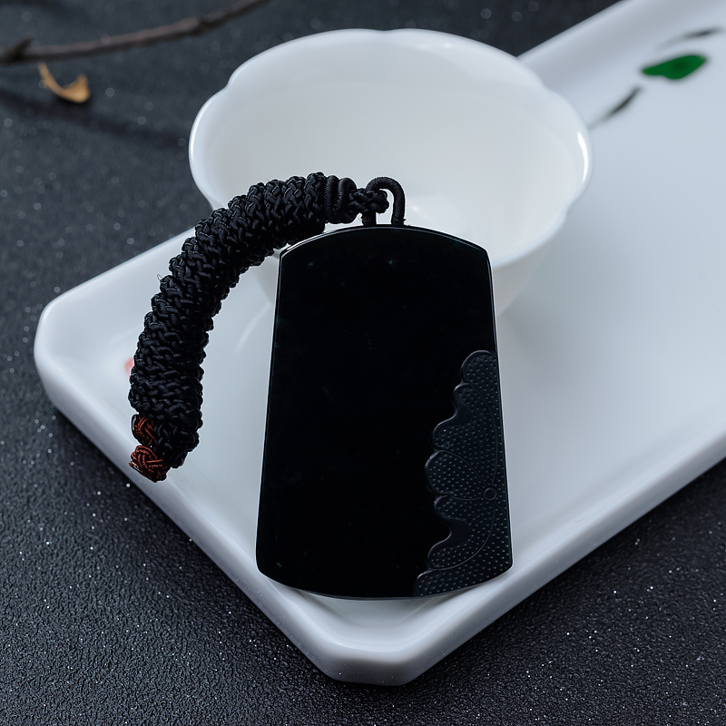 糯冰种墨翠一心向佛-红掌柜