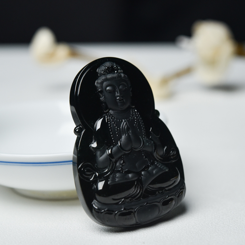 墨翠观音吊坠-红掌柜