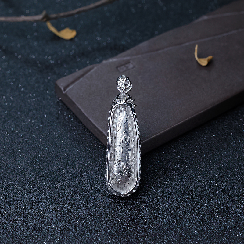 糯种翡翠福豆吊坠-红掌柜