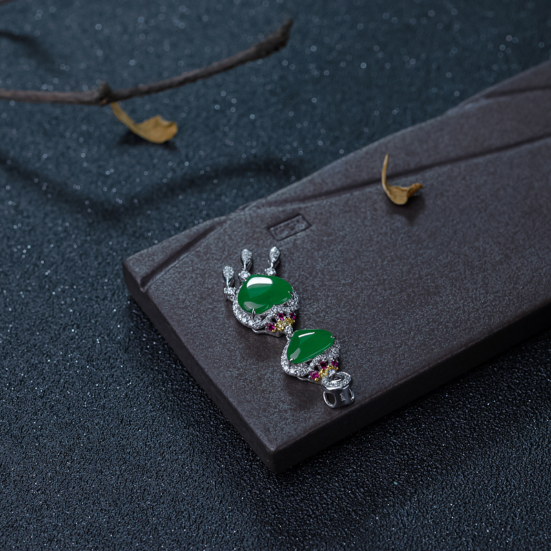 翡翠吊坠-红掌柜