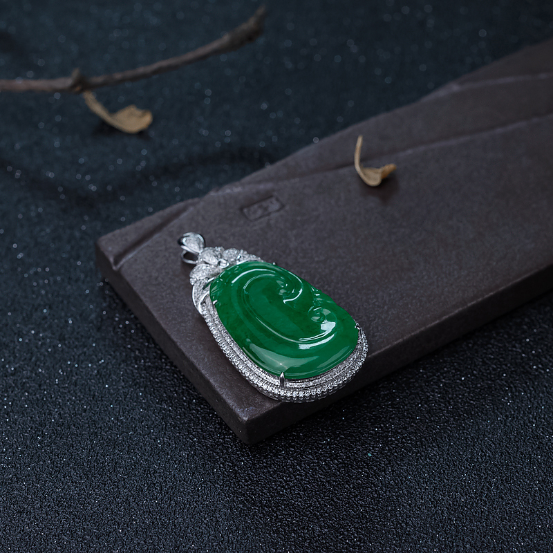 翡翠如意吊坠-红掌柜