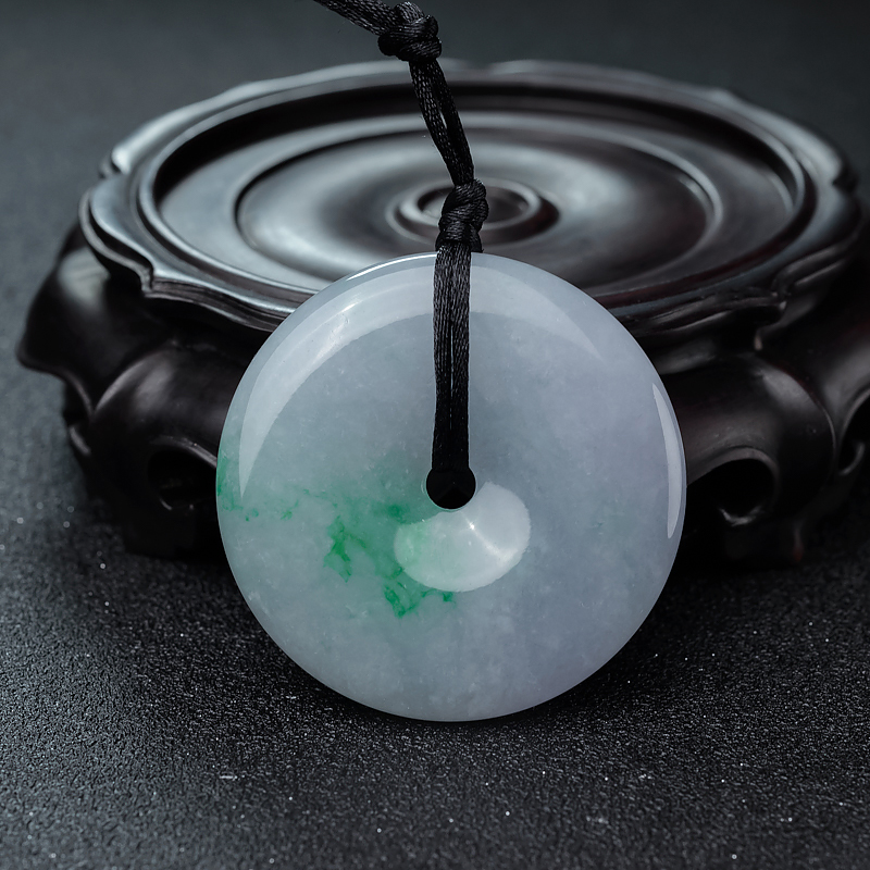 翡翠平安扣吊坠-红掌柜