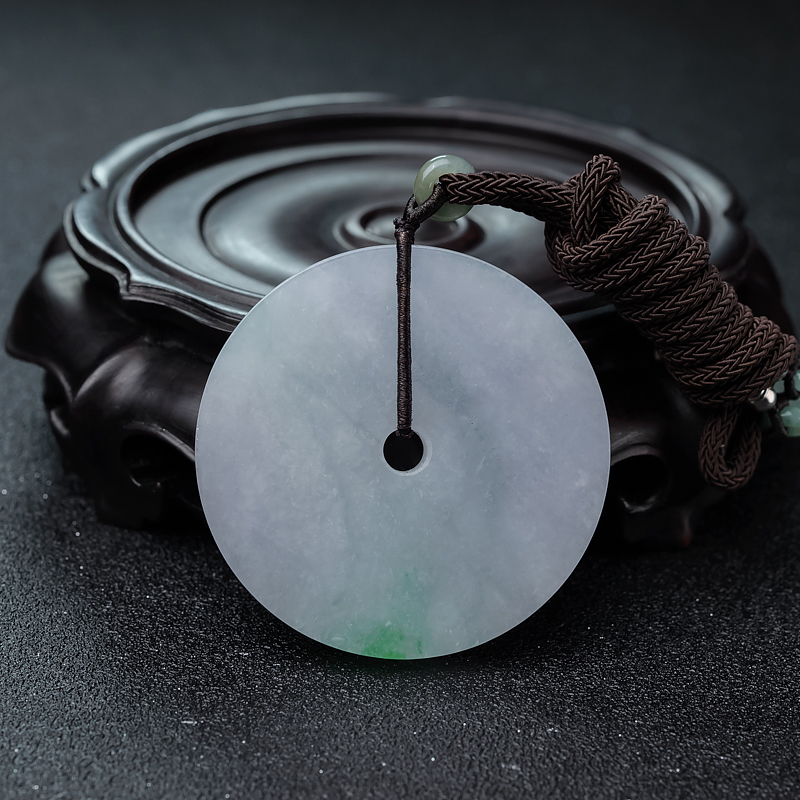 翡翠平安扣吊坠-红掌柜