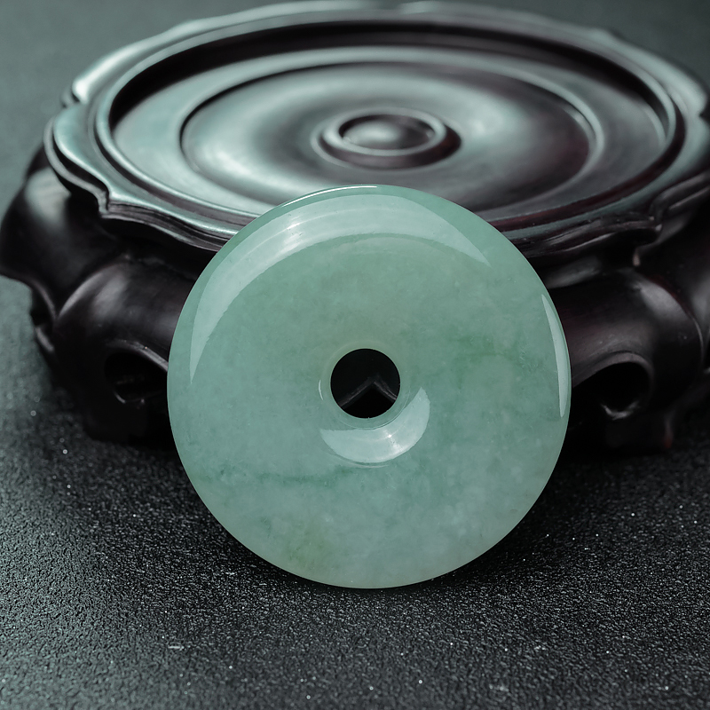 翡翠平安扣吊坠-红掌柜