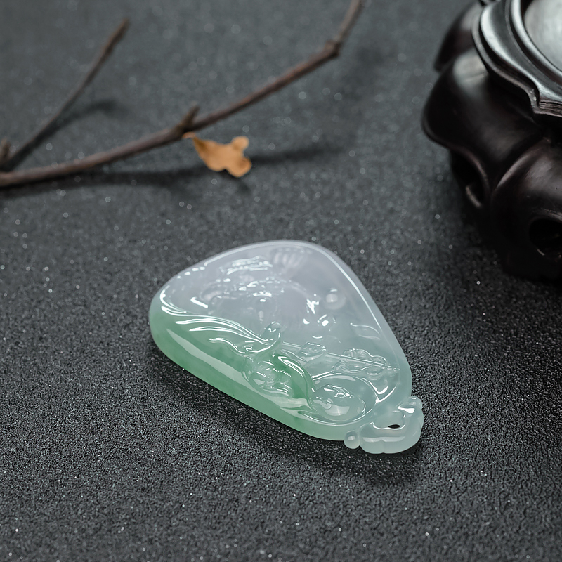 糯种飘翠翡翠地藏菩萨-红掌柜