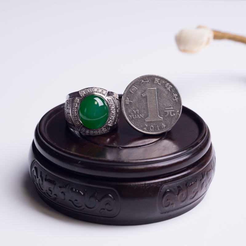 翡翠戒指-红掌柜