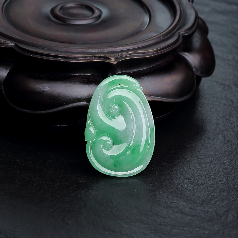 翡翠如意吊坠-红掌柜