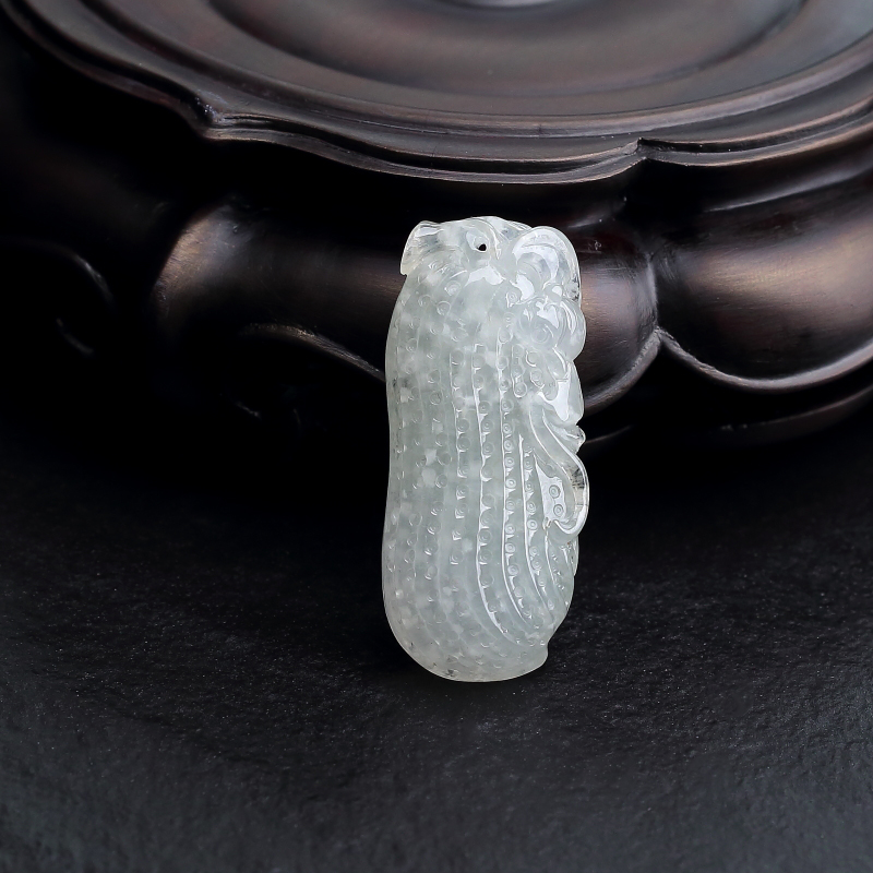 糯种翡翠花生吊坠-红掌柜