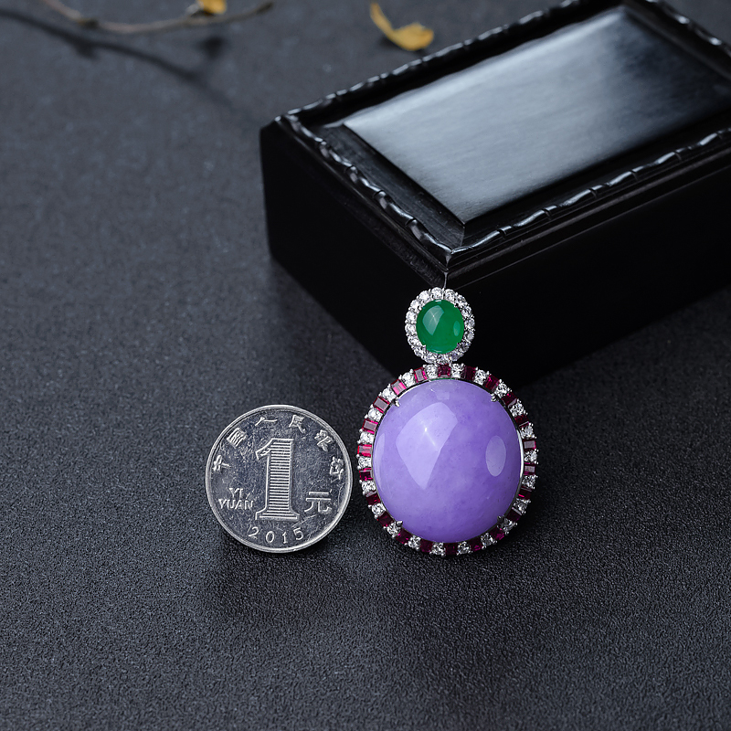 翡翠吊坠-红掌柜