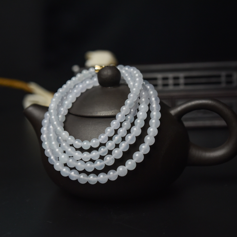 缅甸冰种翡翠塔链-红掌柜