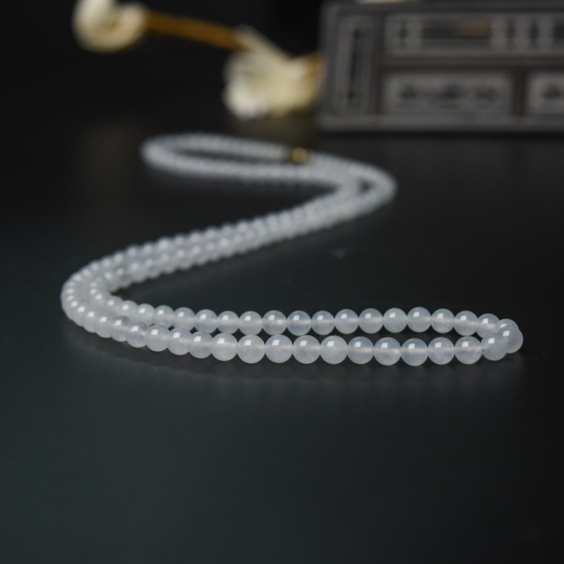 天然冰种翡翠塔链-红掌柜