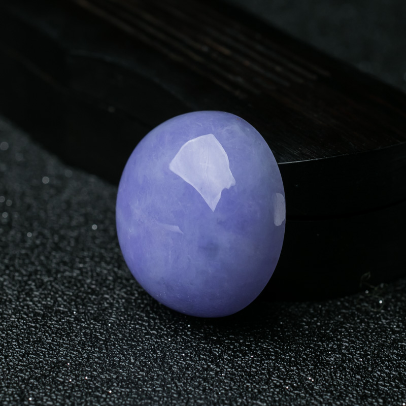 紫罗兰翡翠戒面-红掌柜