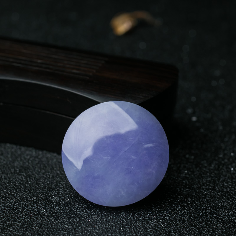 缅甸紫罗兰翡翠戒面-红掌柜