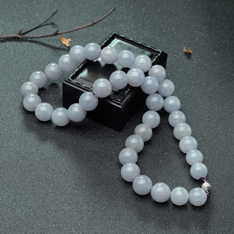 15mm糯种翡翠项链-红掌柜