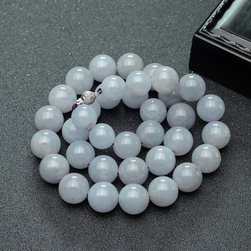 浅紫色翡翠项链-红掌柜