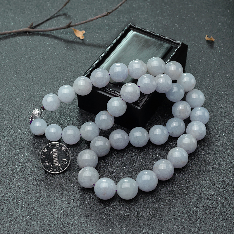 天然翡翠项链-红掌柜