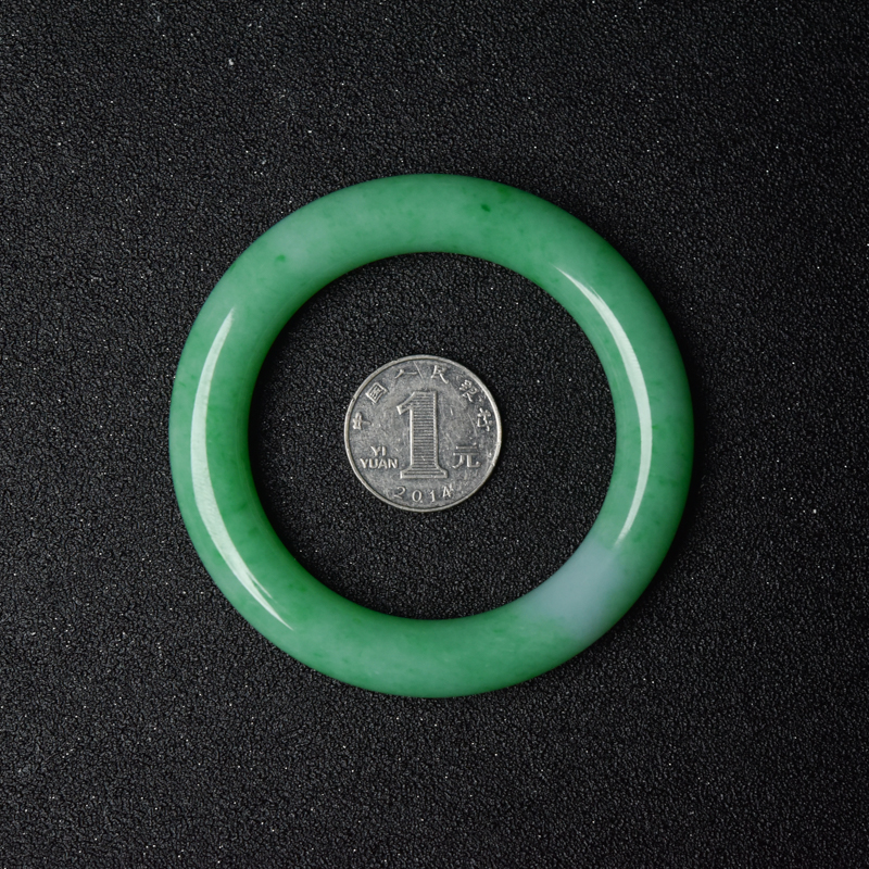 缅甸翡翠圆镯-红掌柜