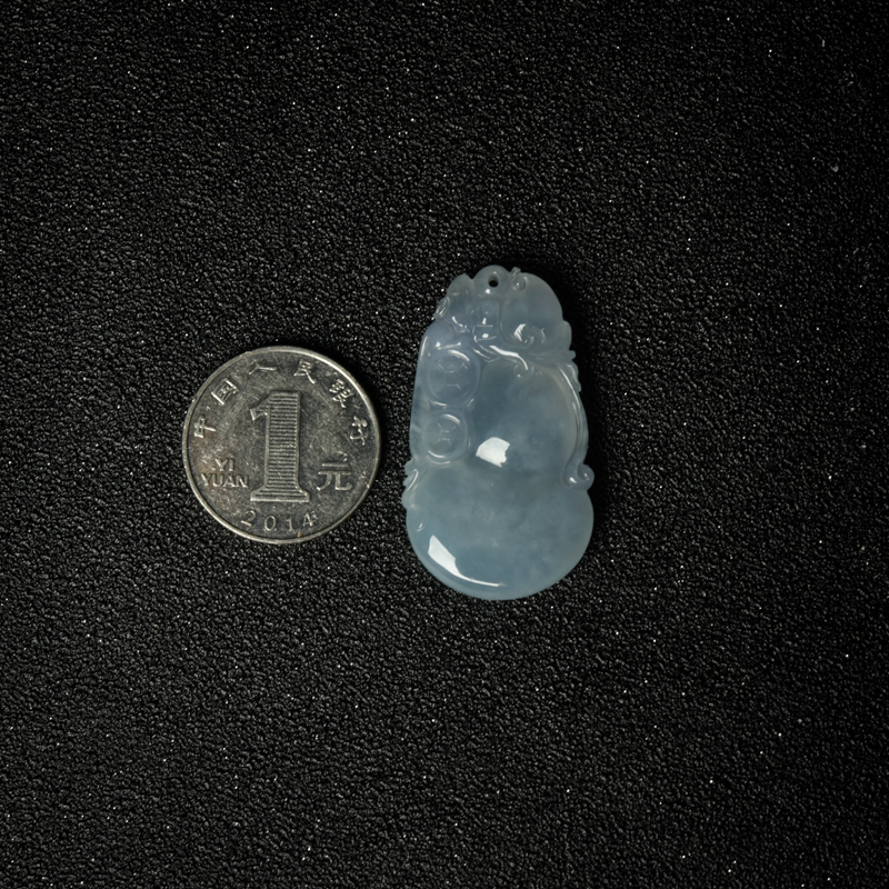 天然翡翠吊坠-红掌柜