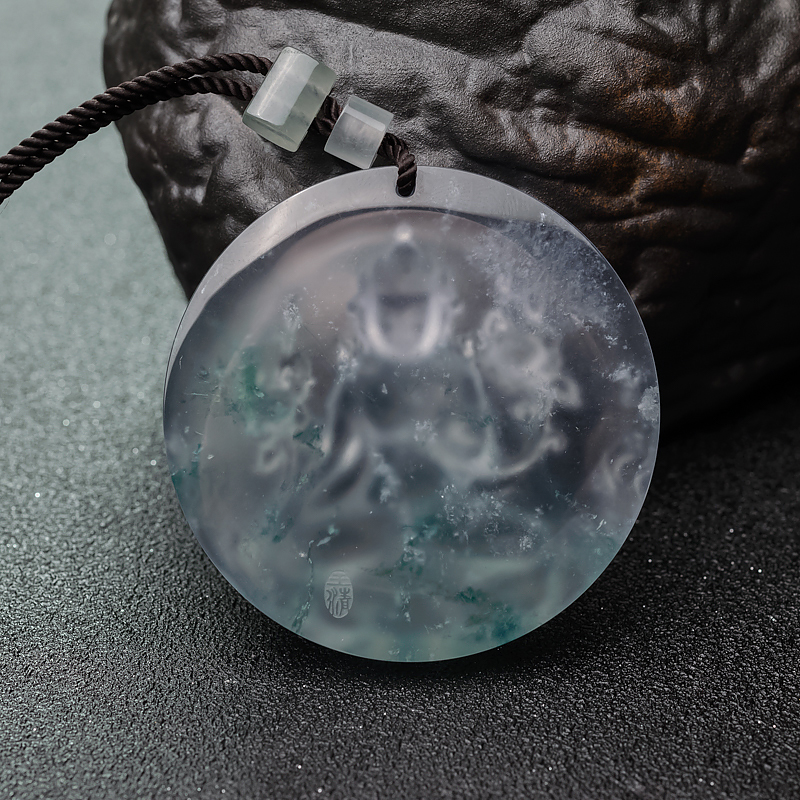 翡翠度母吊坠-红掌柜