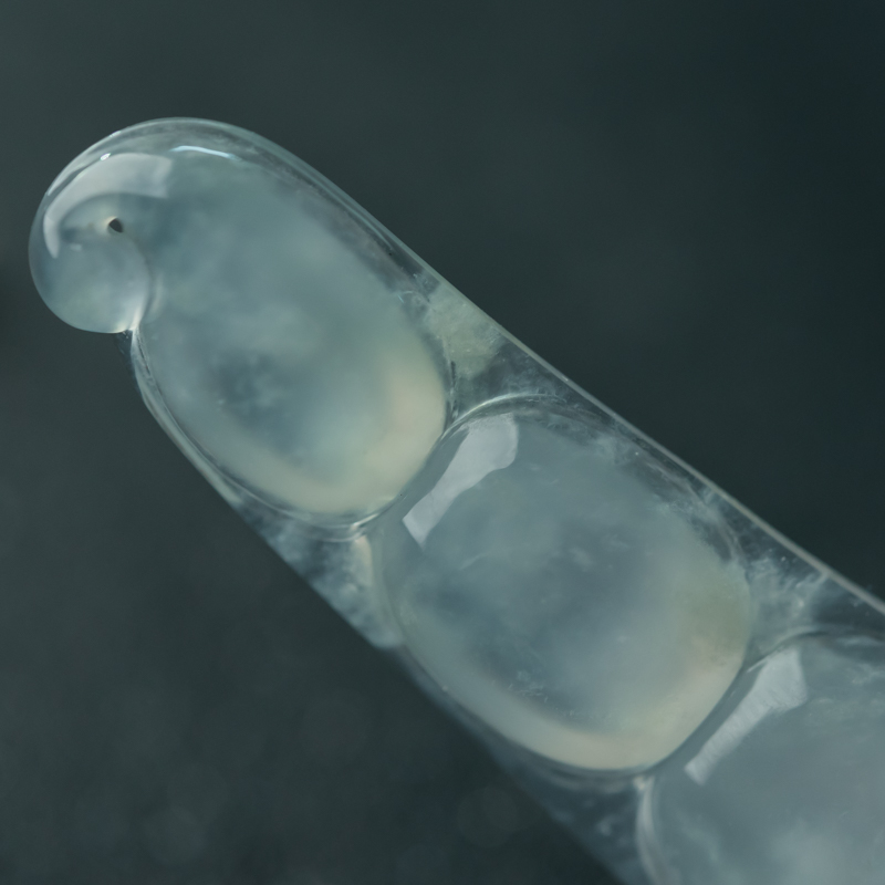 天然翡翠连中三元吊坠-红掌柜