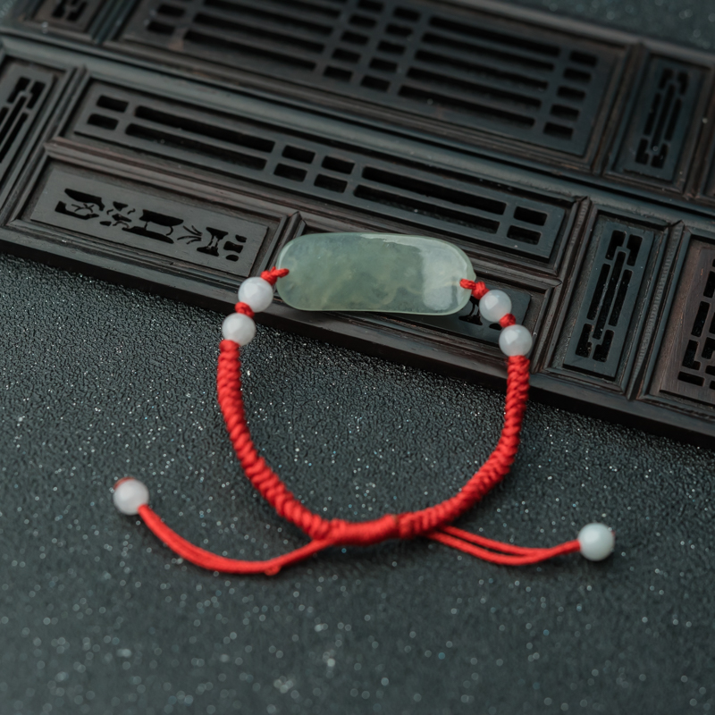 翡翠福在眼前手链-红掌柜