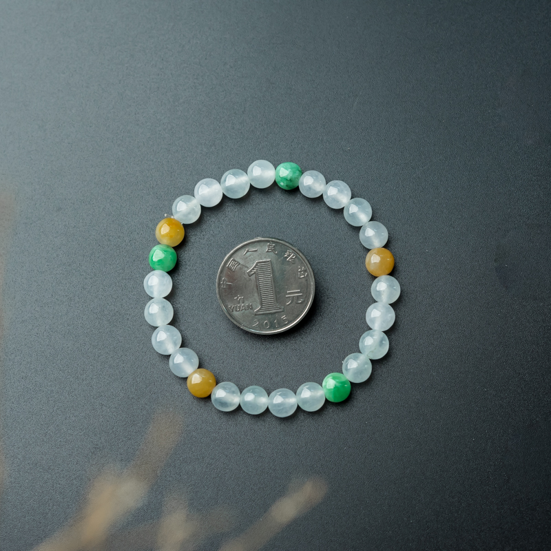 缅甸天然翡翠手串-红掌柜