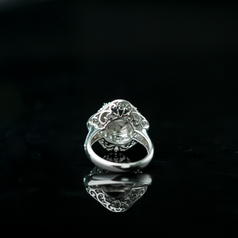 缅甸天然翠绿翡翠戒指-红掌柜