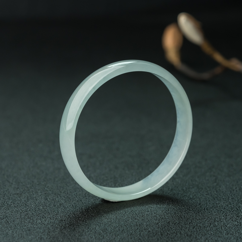 晴水翡翠手镯-红掌柜