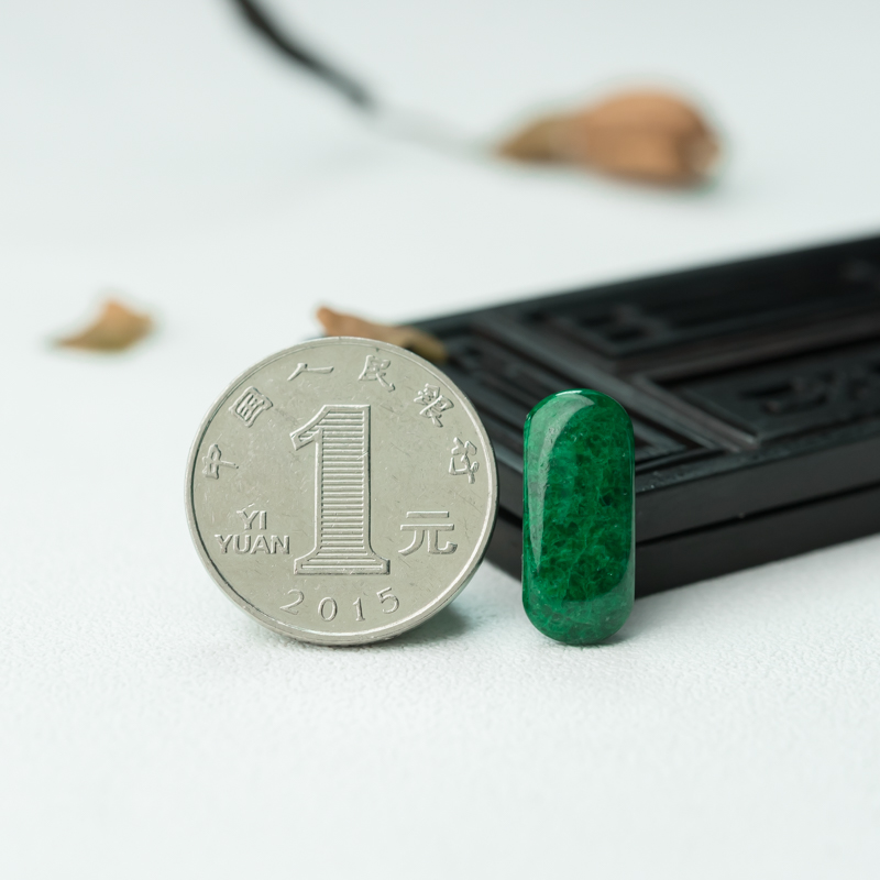 翡翠戒面-红掌柜