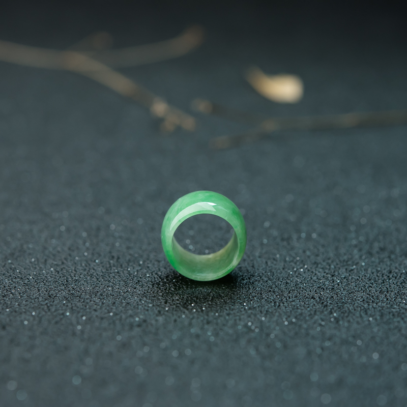 缅甸天然糯冰种翡翠路路通吊坠-红掌柜