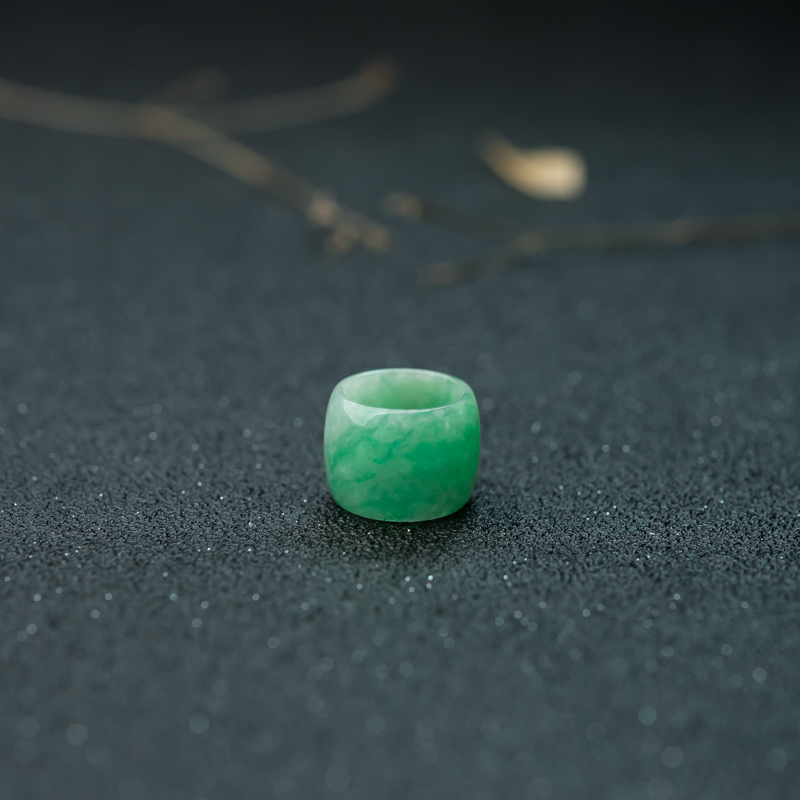 缅甸天然糯冰种飘翠翡翠路路通吊坠-红掌柜