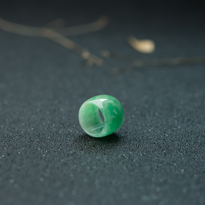 缅甸糯冰种飘翠翡翠路路通吊坠-红掌柜