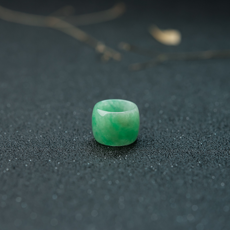 缅甸天然飘翠翡翠路路通吊坠-红掌柜