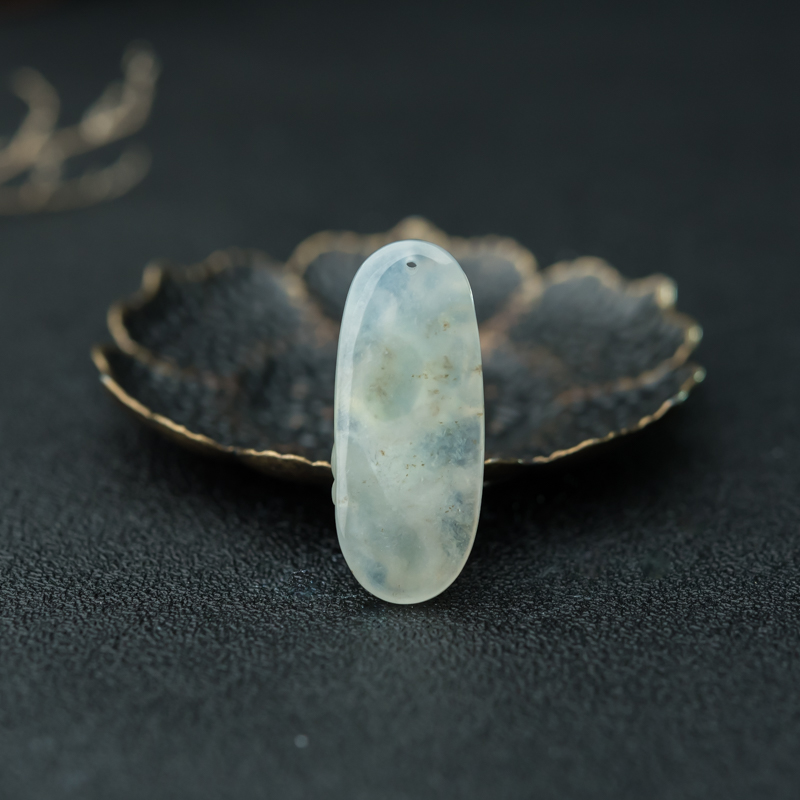 缅甸天然翡翠年年有余吊坠-红掌柜