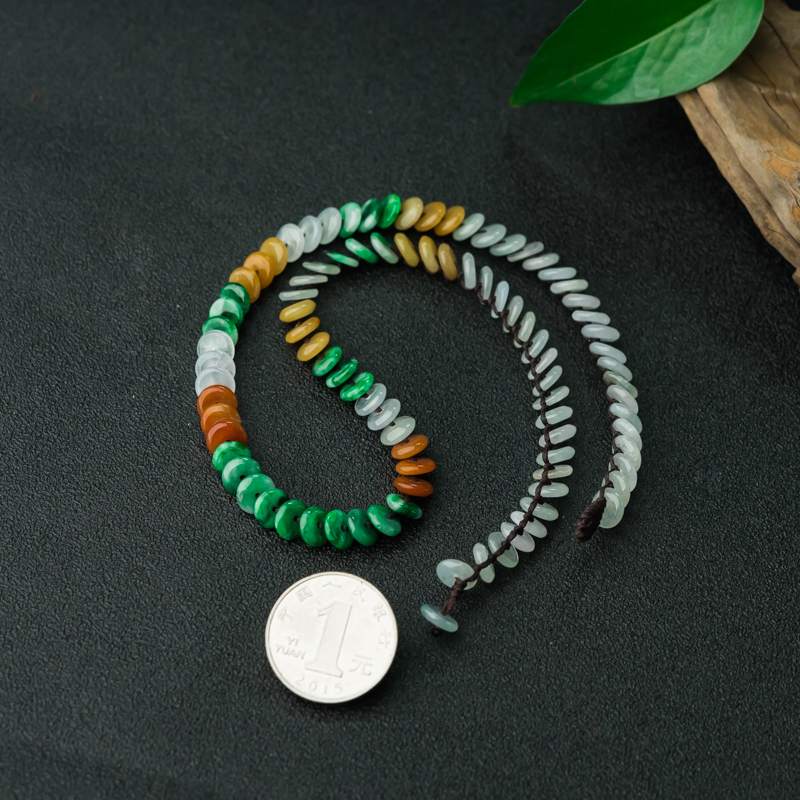 糯冰种翡翠平安扣项链-红掌柜