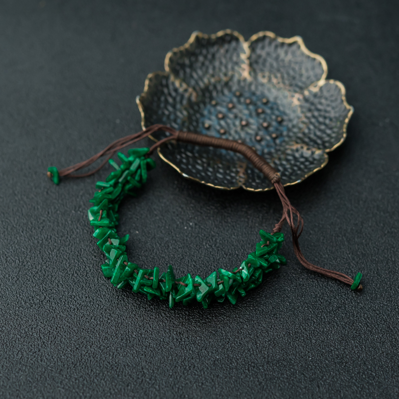 缅甸天然糯种阳绿翡翠手链-红掌柜