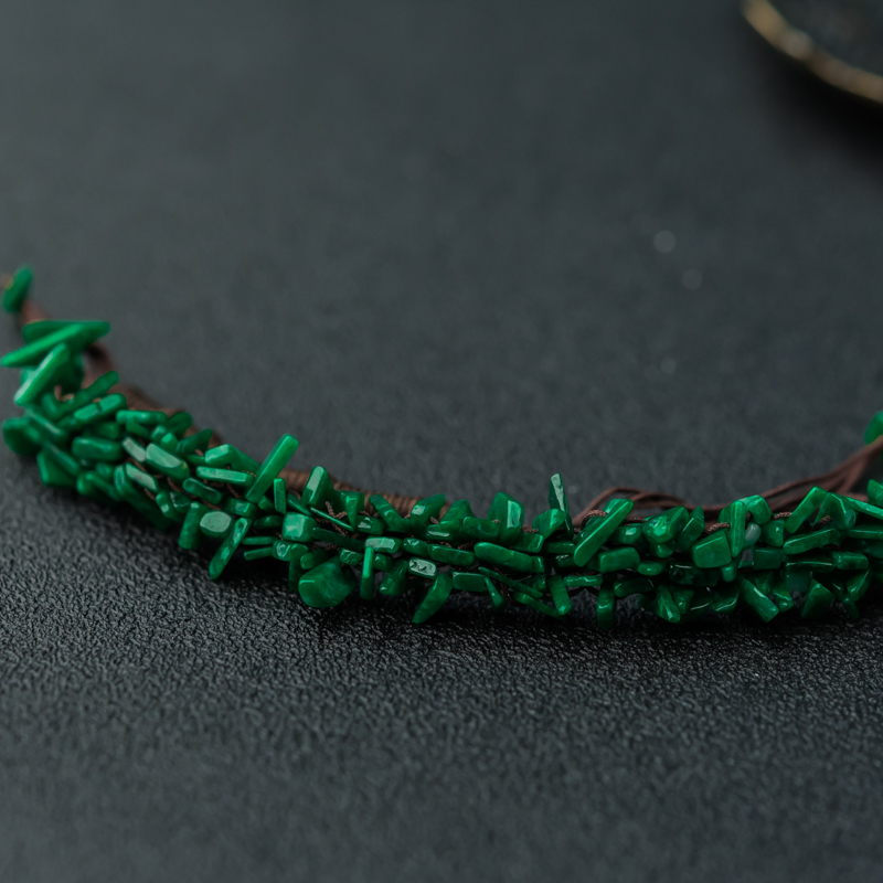 缅甸天然糯种翡翠手链-红掌柜