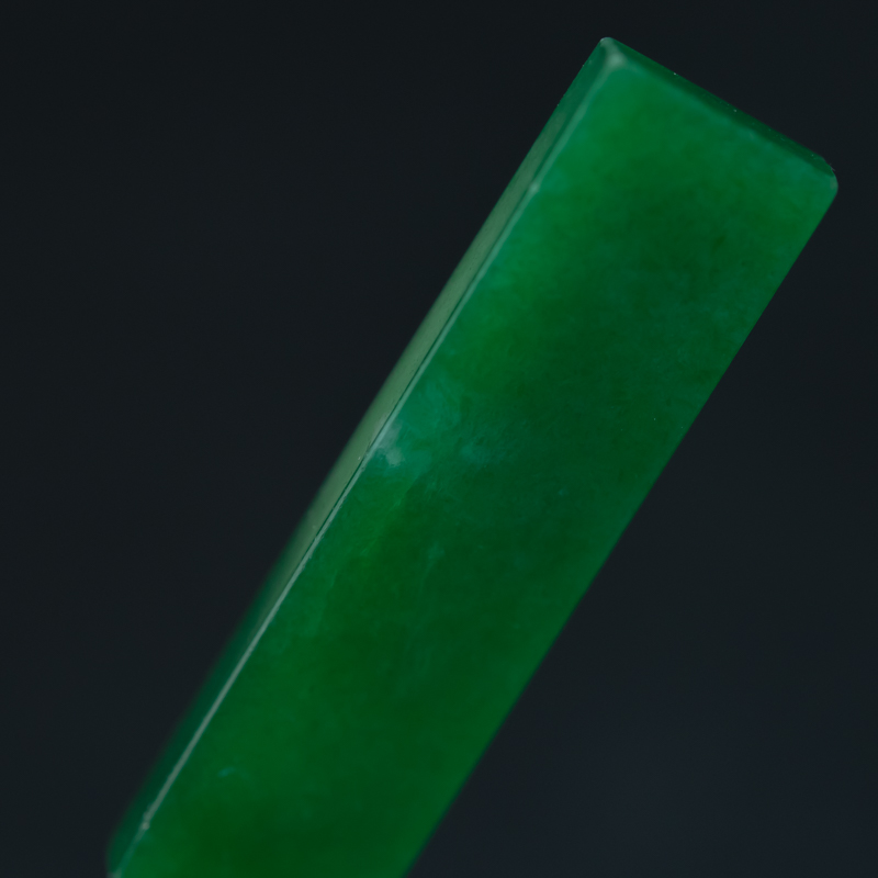 天然翡翠方条-红掌柜