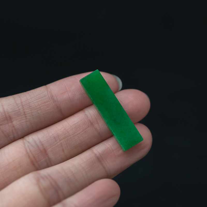 缅甸翡翠方条-红掌柜