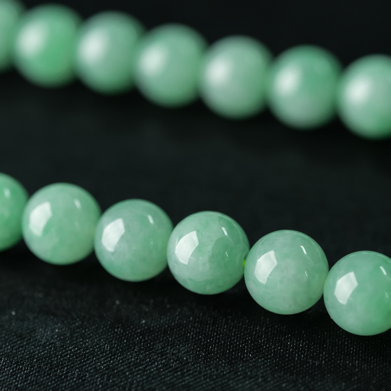 糯种苹果绿翡翠项链-红掌柜