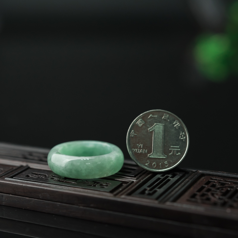 飘翠翡翠戒指-红掌柜