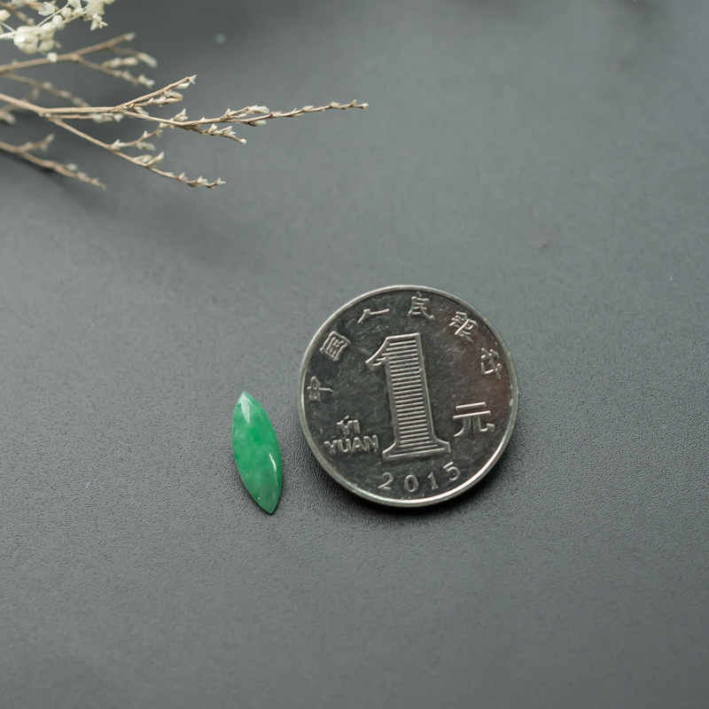 糯种翡翠随形戒面-红掌柜