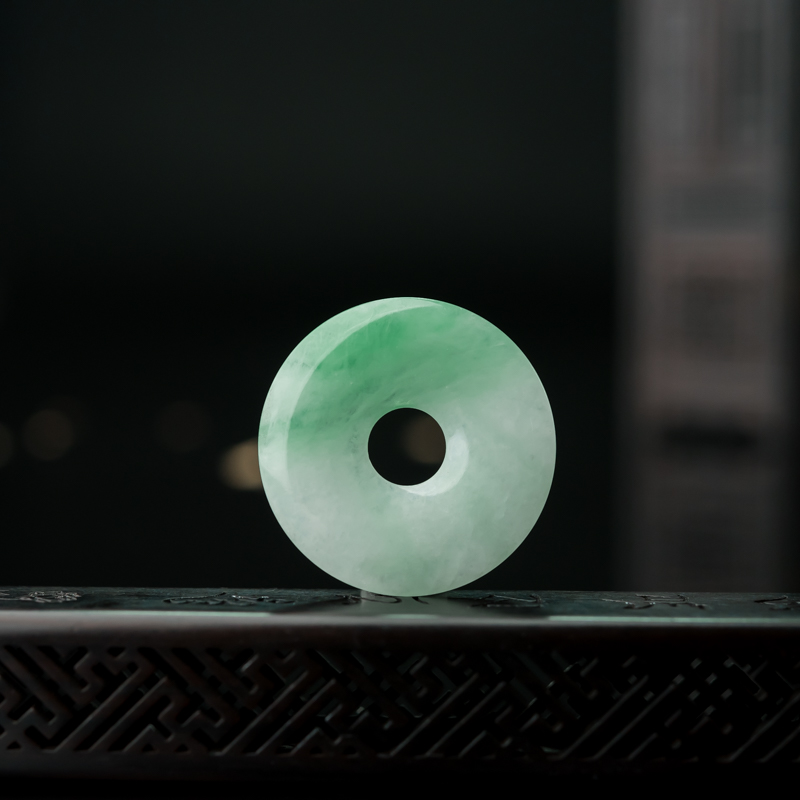 翡翠平安扣吊坠-红掌柜