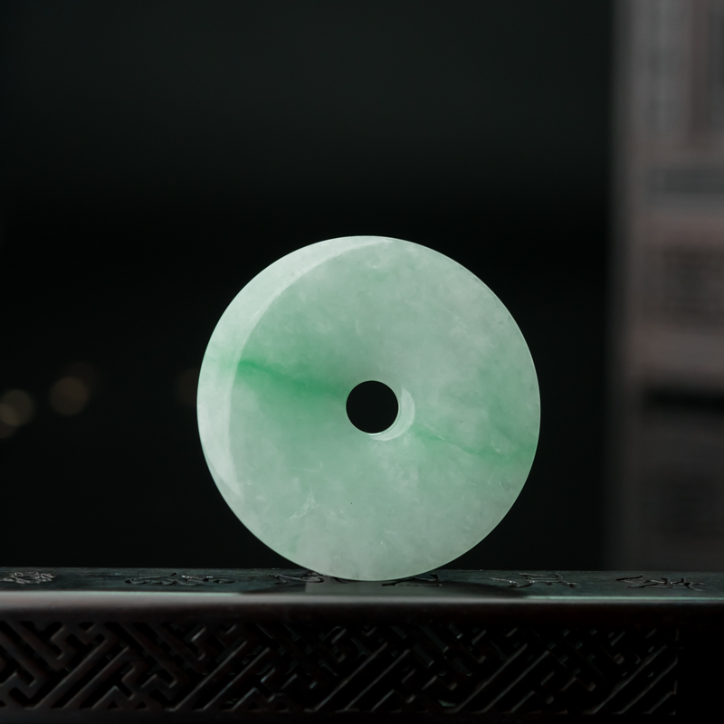 翡翠平安扣吊坠-红掌柜