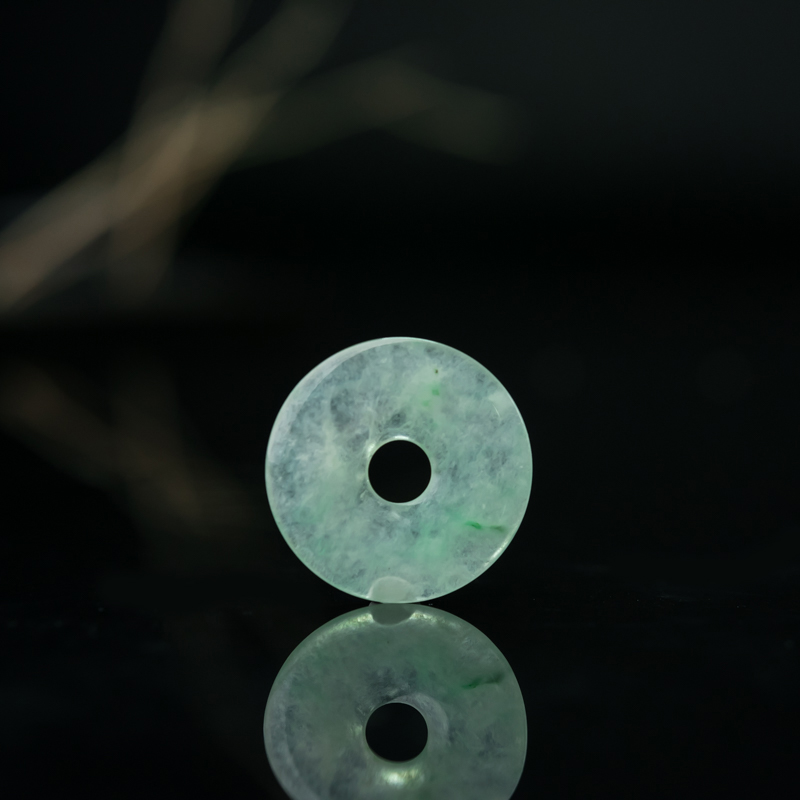 翡翠平安扣吊坠-红掌柜