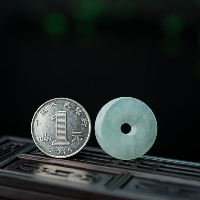 糯冰种翡翠平安扣-红掌柜