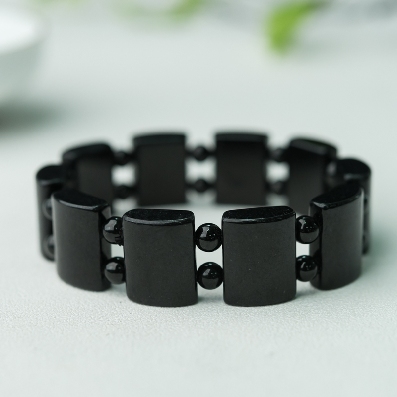 缅甸墨翠手串-红掌柜